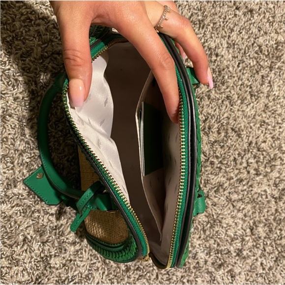 Kate Spade Green and Tan Purse - Picture 5 of 5